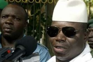 Le président gambien Yahya Jammeh. © AFP/Archives