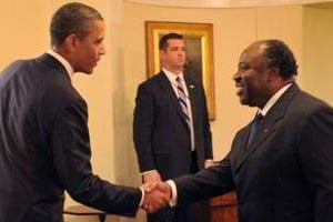 Ali Bongo Ondimba reçu à la Maison Blanche. © DR