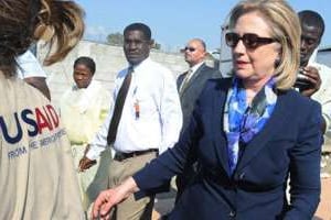 En septembre 2011, Hillary Clinton participera à une réunion de lutte antiterroriste en Algérie. © Thony Belizaire/AFP