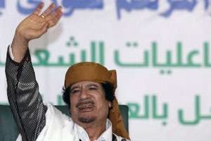 Mouammar Kaddafi à Tripoli le 2 Mars 2011. © Mahmud Turkia/AFP