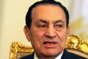 L’ex-président égyptien Hosni Moubarak au Caire, le 8 février 2011. © AFP