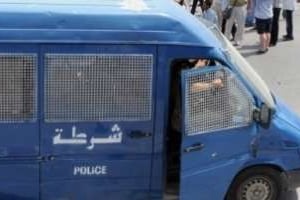 Un camion de police tunisien à Tunis, le 15 juillet 2011. © AFP