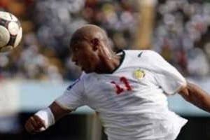 El Hadji Diouf sous le maillot de la sélection sénégalaise. © Reuters