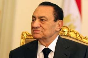 L’ex-président Hosni Moubarak, le 8 février 2011 au Caire. © AFP