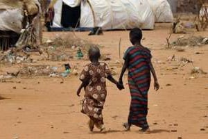 Le plus grand camp de réfugiés du monde, à Dadaab au Kenya fait face à des arrivées massives. © Simon Maina/AFP