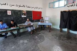 Un bureau de vote à Rabat lors d’élections en juin 2009. © AFP