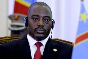 Le président de la République démocratique du Congo Joseph Kabila, le 17 août 2011 à Luanda. © Stephane de Sakutin/AFP