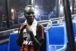 Après la galère, la drogue et la prison, « TK » s’est réinséré grâce au football. © Antoine Doyen pour jeuneafrique.com