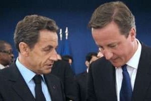 Nicolas sarkozy et David Cameron, le 1er septembre 2011 à Paris. © AFP