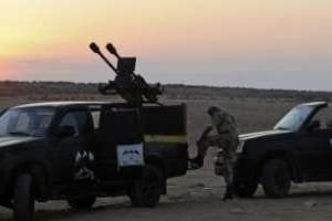 Des combattants du CNT libyen, le 15 septembre 2011 près de Misrata. © AFP