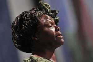 Wangari Maathai est devenue célèbre pour son combat pour la protection de l’environnement. © AFP