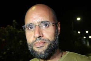 Seïf Al-Islam, fils du défunt colonel Kadhafi, le 23 août 2011 à Tripoli.