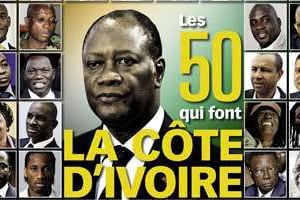 Les 50 qui font la Côte d’Ivoire. © D.R.