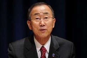 Le secrétaire général de l’ONU, Ban Ki-moon, le 31 octobre 2011 à New York. © AFP