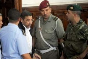 Ali Seriati lors de son procès en première instance, le 2 août 2011 à Tunis. © AFP