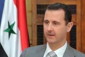 Le président syrien Bachar al-Assad lors d’une émission télévisée à Damas, le 30 octobre 2011. © AFP