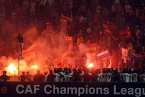 Des supporteurs de l’Espérance de Tunis, lors d’un match de Ligue des champions d’Afrique face au M © AFP