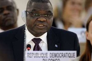Le ministre congolais de la Justice et des droits de l’homme, Emmanuel Luzolo Bambi. © AFP