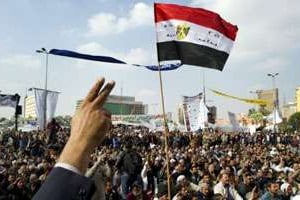 Manifestation place Tahrir, le 2 décembre 2011 au Caire. © AFP
