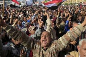 Manifestation place Tahrir, le 2 décembre 2011 au Caire. © AFP