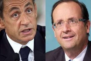 François Hollande devance toujours Nicolas Sarkozy dans les sondages, mais l’écart s’est réduit. © AFP