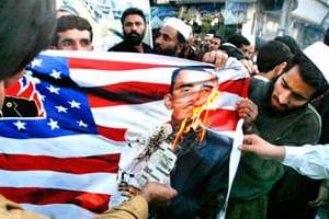 Manifestation antiaméricaine à Peshawar, le 29 novembre. © Khuram Parvez/Reuters