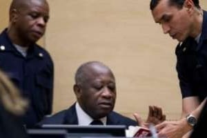 Laurent Gbagbo lors de sa comparution initiale à la CPI, le 5 décembre 2011. © CPI