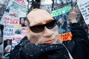 Manifestation anti-Poutine, à Moscou, le 10 décembre. © Sergei Karpukhin/Reuters
