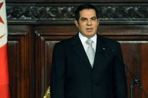 Zine El Abidine Ben Ali à Tunis, le 12 novembre 2009. © AFP