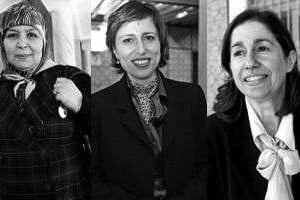 Meherzia Labidi, Lobna Jeribi et Maya Jribi, trois visages de la nouvelle démocratie tunisienne. © Ons Abid, pour J.A.