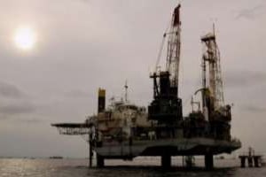 Plateforme pétrolière au large du Gabon. © Reuters