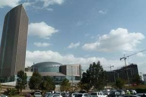 Le nouveau siège de l’UA à Addis-Abeba. © AFP