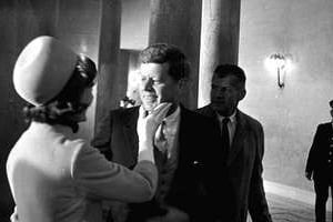 John F.Kennedy et sa femme Jackie en 1961. © AFP