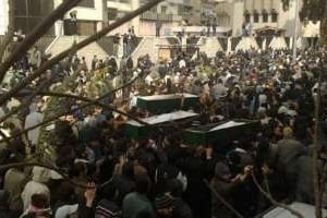 Photo transmise par les militants syriens des LCC à Damas, le 18 février 2012. © AFP