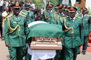 Nigeria: obsèques nationales du chef de la rébellion du Biafra, Emeka Ojukwu © AFP