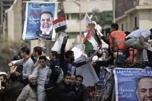 Des partisans du salafiste Hazem Abou Ismaïl, candidat à la présidentielle égyptienne, au Caire. © AFP