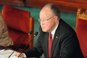 Le président de l’Assemblée constituante tunisienne Mustapha Ben Jaafar le 30 mars 2012 à Tunis © AFP