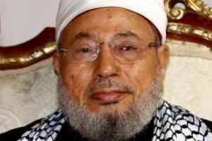 D’origine égyptienne, Youssef al-Qaradawi, 86 ans, a été déchu de sa nationalité sous Nasser. © Karim Jaafar/AFP