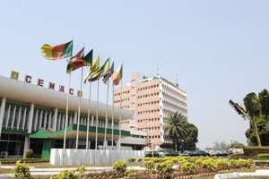 Le siège de la Cemac à Bangui en Centrafrique. © Vincent Fournier pour J.A.