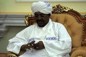 Le président soudanais Omar el-Béchir, le 6 avril 2012 à Khartoum. © AFP