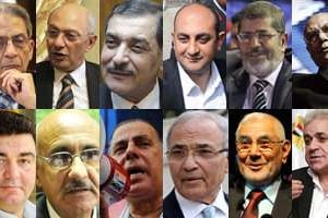 Portraits des douze candidats à la présidentielle égyptienne. © AFP et Reuters