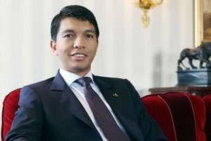 Le président Rajoelina, dans un hôtel à Paris, le 13 mai 2011. © AFP