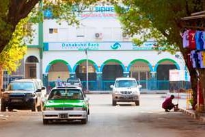 Dahabshil Bank International, l’un des quatre établissements islamiques de Djibouti. © Patrick Robert