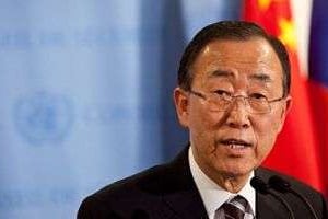 Le secrétaire général de l’ONU Ban Ki-moon, le 8 juin 2012 à New York. © AFP