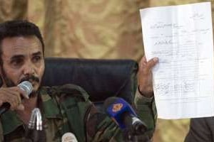 Ajmi al-Atiri, le commandant de la brigade qui a arrêté Seif el-Islam. © AFP