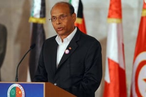 Le président tunisien Moncef Marzouki, le 31 mai 2012 à Hammamet. © AFP