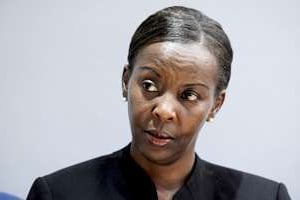 La chef de la diplomatie rwandaise, Louise Mushikiwabo, à Paris en septembre 2011. © Vincent Fournier pour J.A.