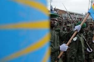 Des soldats de la RDC, le 25 février 2009 à Goma. © AFP