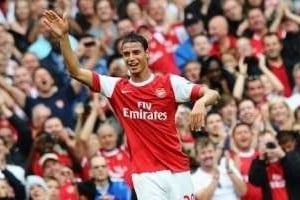 Marouane Chamakh, l’un des joueurs africains d’Arsenal. © AFP