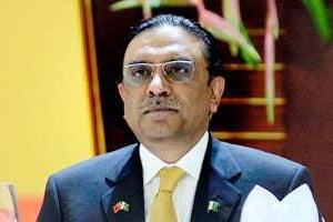 Le président pakistanais, Ali Asif Zardari. © Liu Jin/AP/SIPA